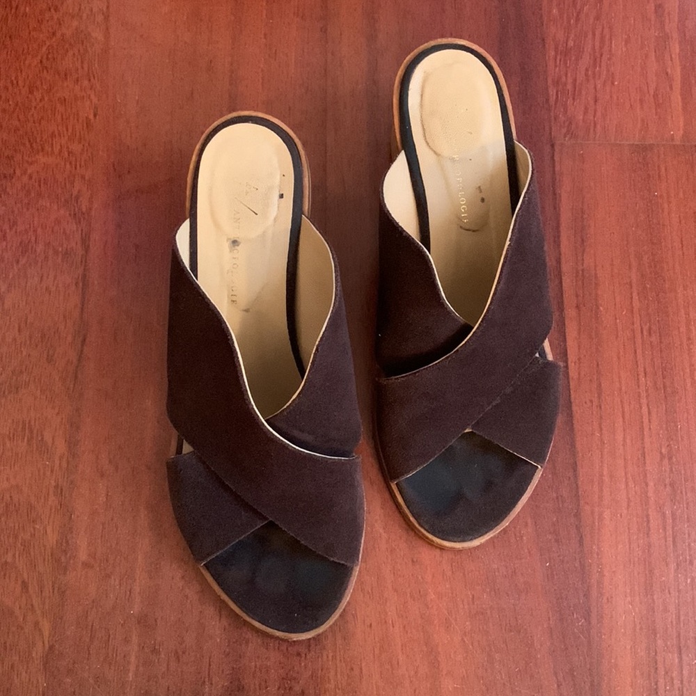 Anthropologie Heeled Sandals - Brown